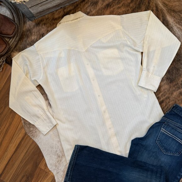 Rare Vintage 1980s Ruddock Bros Pearl Snap Men's Western Shirt – XLarge - Picture 7 of 7